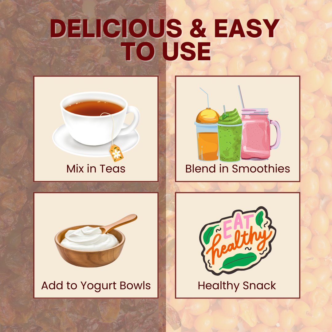 Sea Buckthorn Dry Berries 100 gm