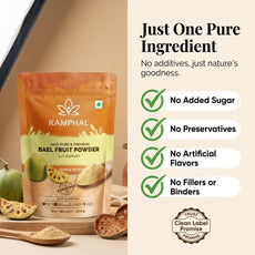 Bael Fruit Powder 200 gm for Acidity, Gas & Digestion | 100% Pure Natural Bilva | Natural Cooling | Supports Loose Motions, IBS & Gut Health | No Sugar or Additives | Fine Mixable Powder