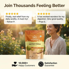 Bael Fruit Powder 200 gm for Acidity, Gas & Digestion | 100% Pure Natural Bilva | Natural Cooling | Supports Loose Motions, IBS & Gut Health | No Sugar or Additives | Fine Mixable Powder