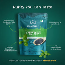 Sabja Seeds | 100% Natural Premium Basil Seeds