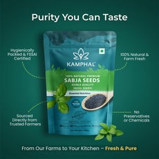 Sabja Seeds | 100% Natural Premium Basil Seeds