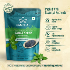 Sabja Seeds | 100% Natural Premium Basil Seeds
