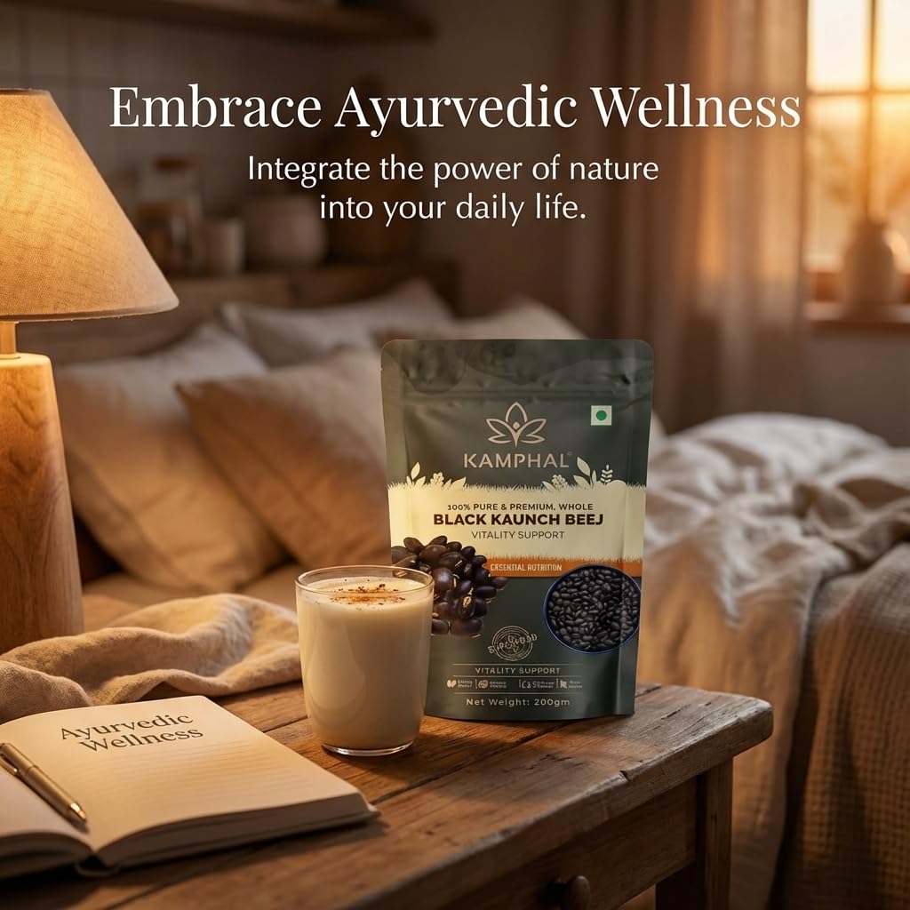 Black Kaunch Beej Powder 200g | Mucuna Pruriens | Ayurvedic Support for Strength, Stamina & Reproductive Health | 100% Pure & Natural (Powder)