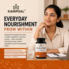 Sea Buckthorn Capsules | 1000mg Per Serving | 10% Flavonoids + Omega 3, 6, 7 & 9 | Antioxidant, Skin & Immunity Support | No Fillers or Additives | 60 Veg Capsules