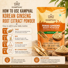 Panax Ginseng Powder 100g | Standardised Extract Korean Red Ginseng Root Powder | Supports Energy, Stamina & Focus | Cognitive Support | Natural Herbal Supplement for Men & Women