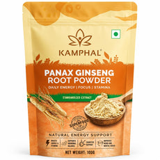 Panax Ginseng Powder 100g | Standardised Extract Korean Red Ginseng Root Powder | Supports Energy, Stamina & Focus | Cognitive Support | Natural Herbal Supplement for Men & Women