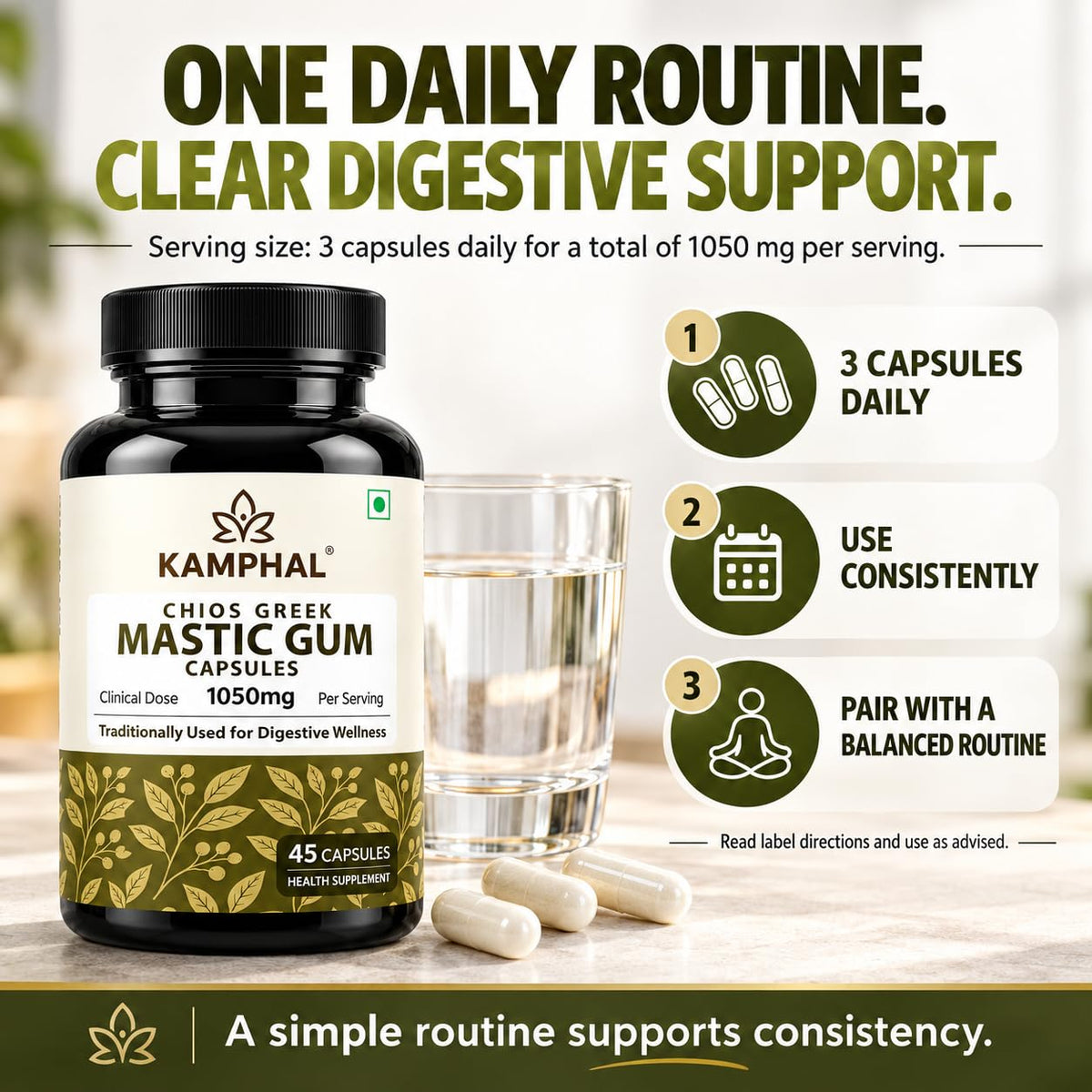 Mastic Gum (Rumi Mastagi) Capsules 1050mg