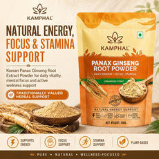 Panax Ginseng Powder 100g | Standardised Extract Korean Red Ginseng Root Powder | Supports Energy, Stamina & Focus | Cognitive Support | Natural Herbal Supplement for Men & Women