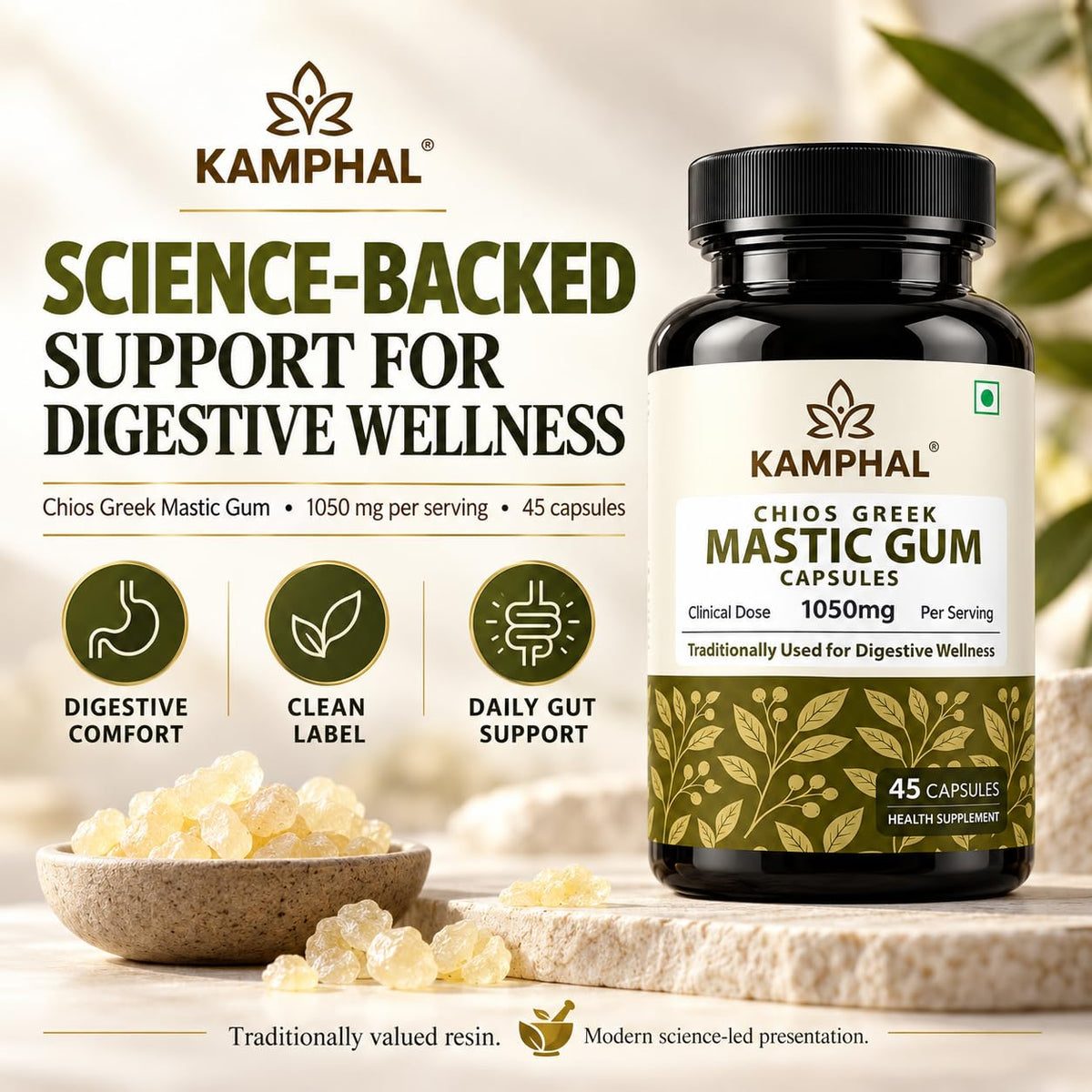 Mastic Gum (Rumi Mastagi) Capsules 1050mg
