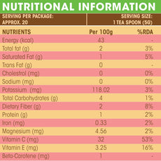 Premium Sea Buckthorn Berry Powder 100 gm | 100% Pure Water Soluble