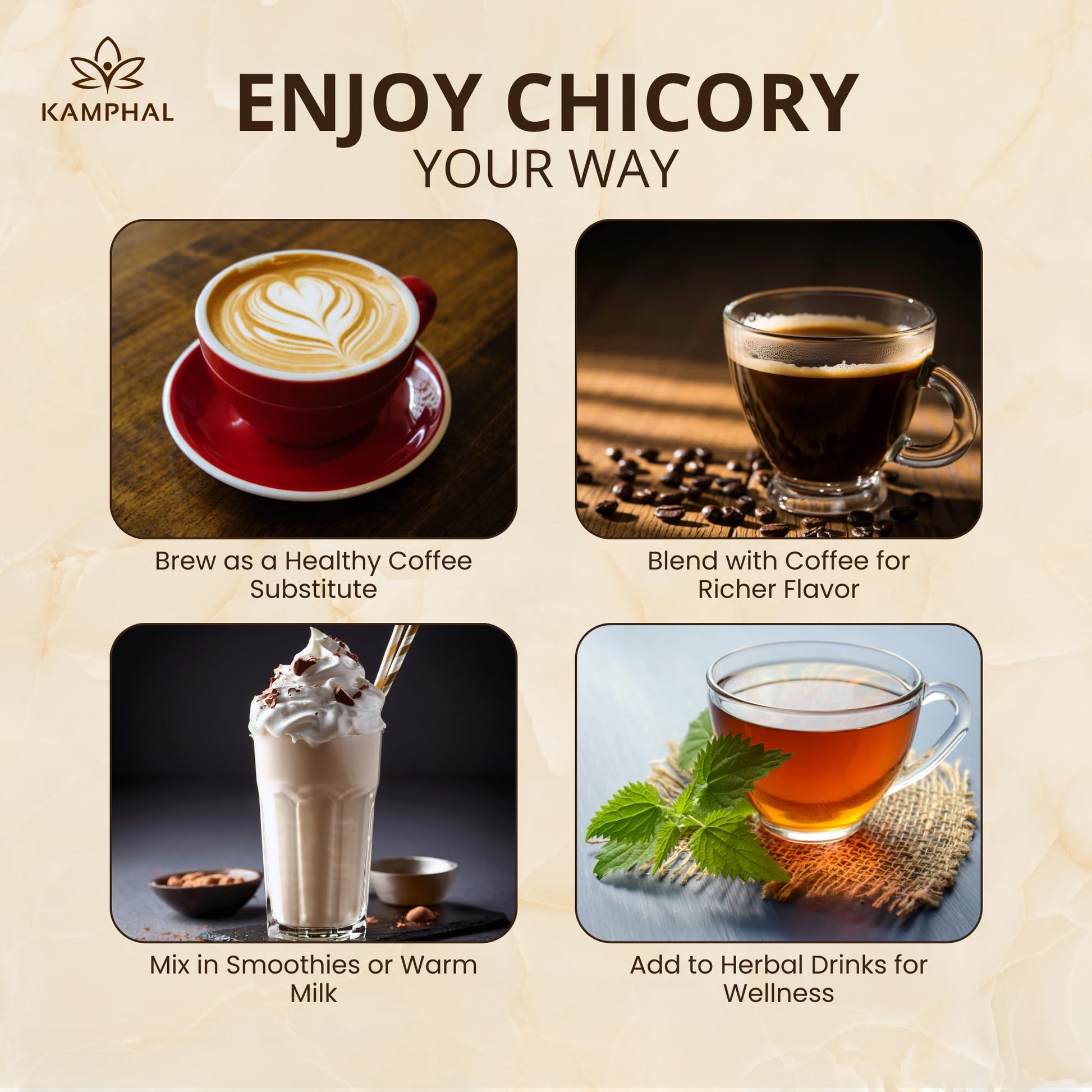 Instant Roasted Chicory Root Powder 200g