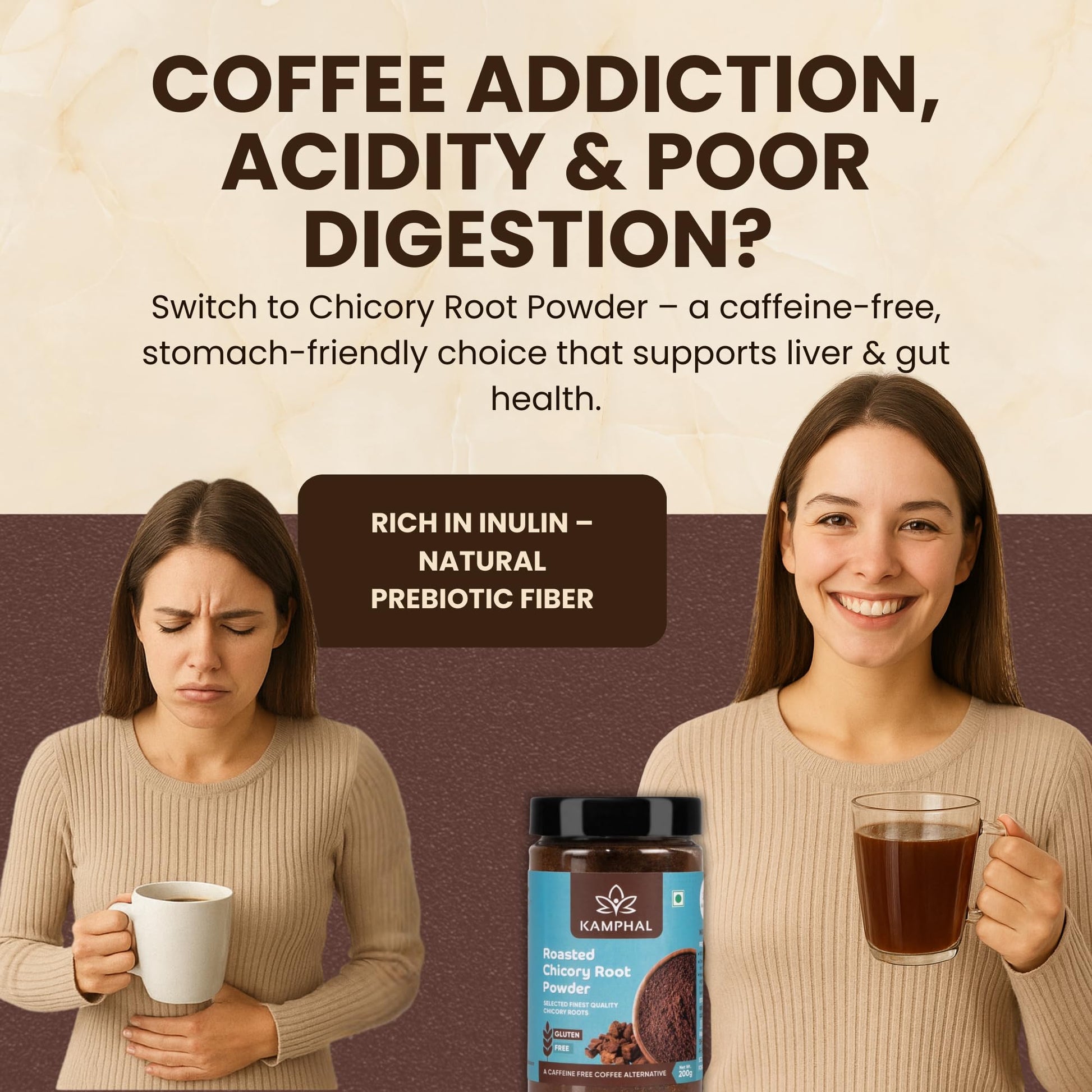 Instant Roasted Chicory Root Powder 200g