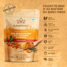 Sea Buckthorn Dry Berries Powder 100 gm |100% Pure Natural from Ladakh | No Additives Added
