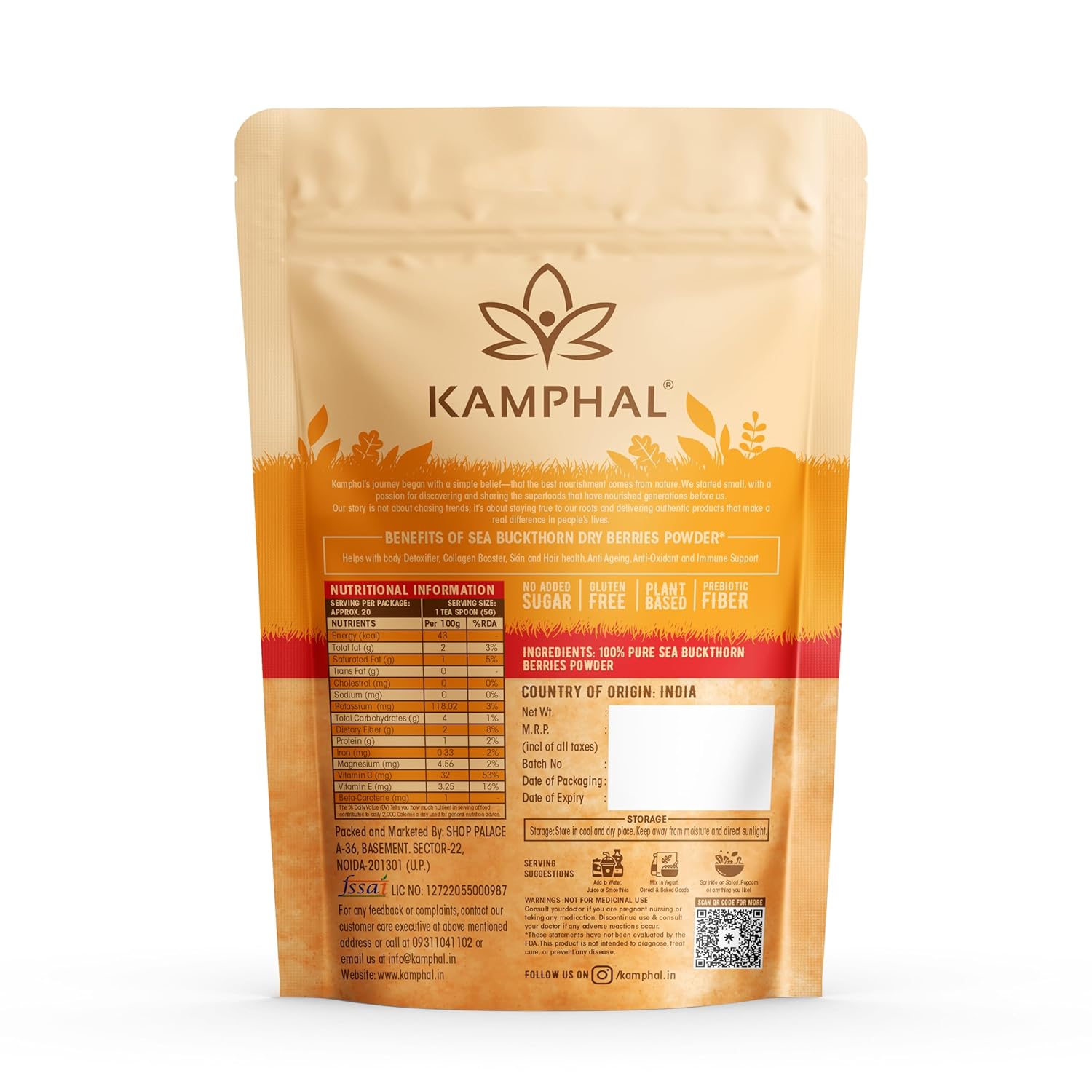 Sea Buckthorn Dry Berries Powder