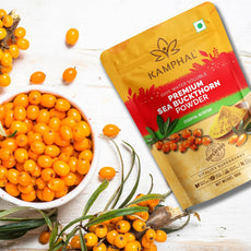 Premium Sea Buckthorn Berry Powder 100 gm | 100% Pure Water Soluble