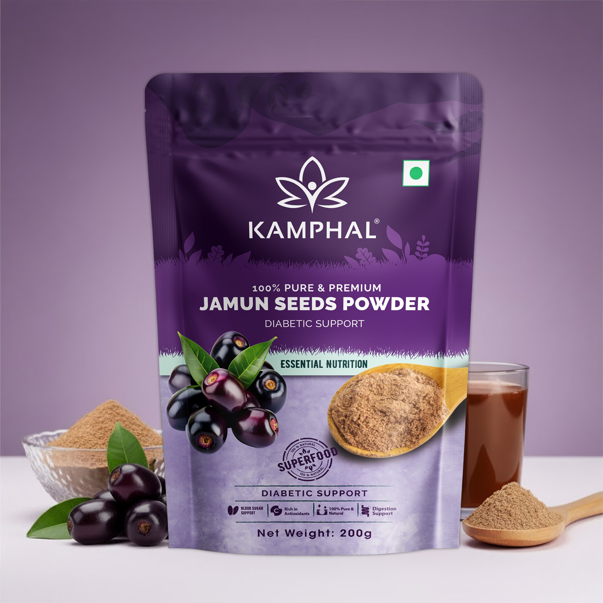 Jamun Seed Powder 200g for Diabetes