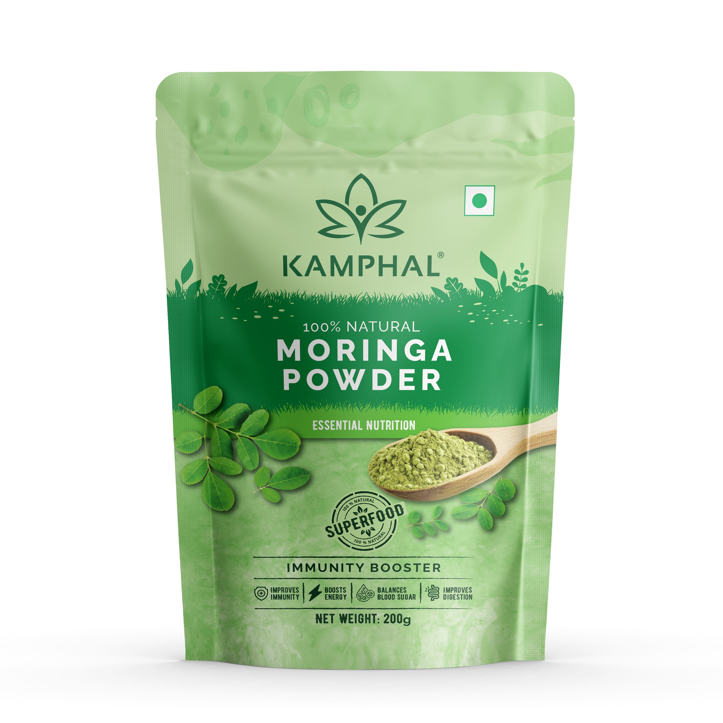 Moringa Leaves Powder 200g  100% Pure Natural | Dust and Bitterness Free | Made from Selected Moringa Leaves