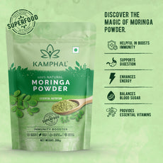 Moringa Leaves Powder 200g  100% Pure Natural | Dust and Bitterness Free | Made from Selected Moringa Leaves